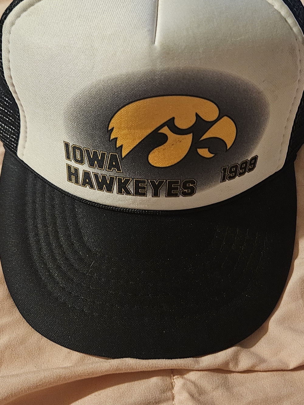 Iowa Hawkeyes Black and Gold Trucker Hat